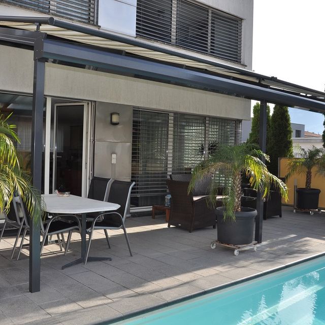 Aluminium Terrassenverglasung