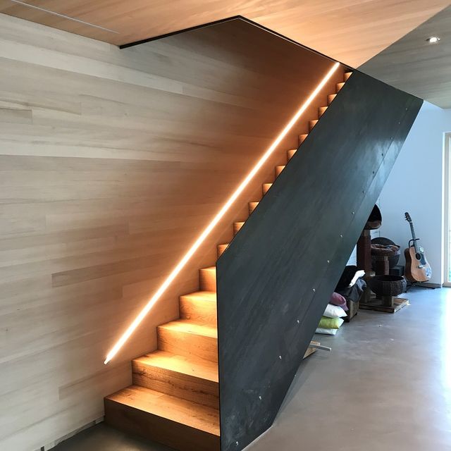 Beleuchtete Treppe