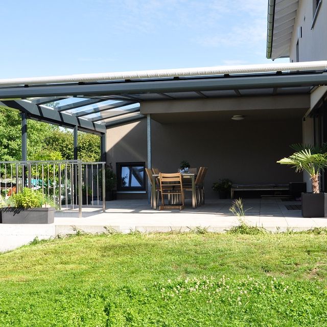 Aluminium Terrassenverglasung