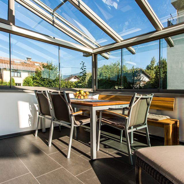 Aluminium Terrassenverglasung