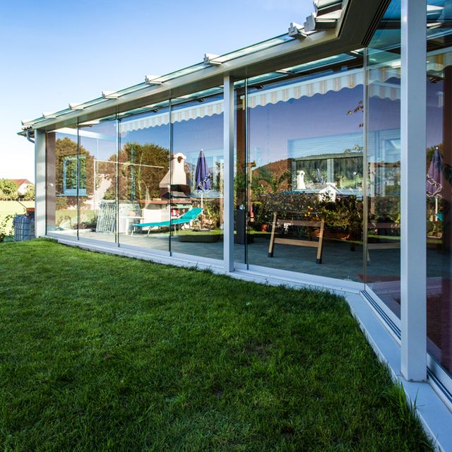 Aluminium Terrassenverglasung