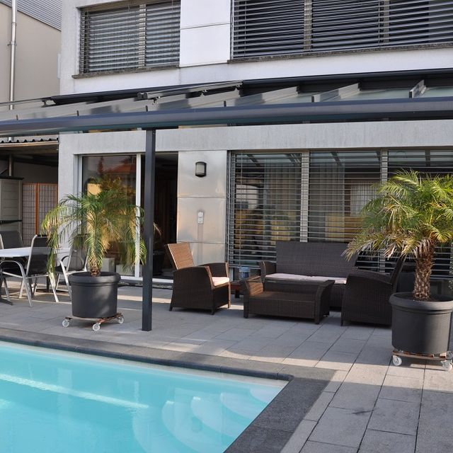 Aluminium Terrassenverglasung