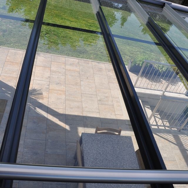 Aluminium Terrassenverglasung