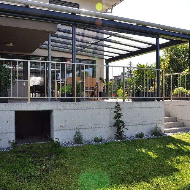 Aluminium Terrassenverglasung