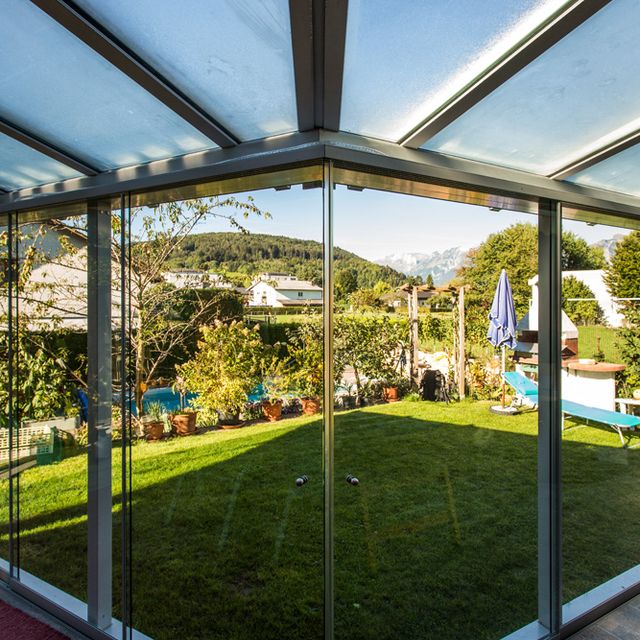 Aluminium Terrassenverglasung
