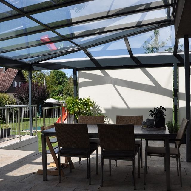 Aluminium Terrassenverglasung