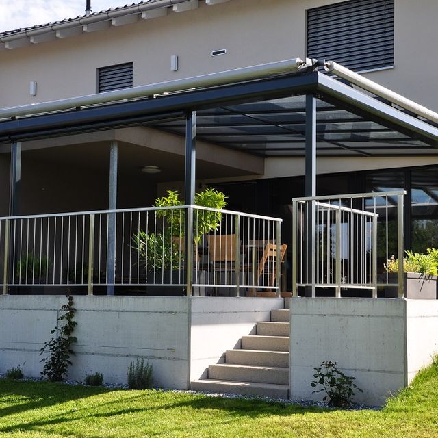 Aluminium Terrassenverglasung