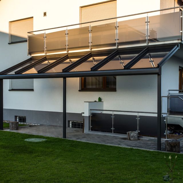 Aluminium Terrassenverglasung