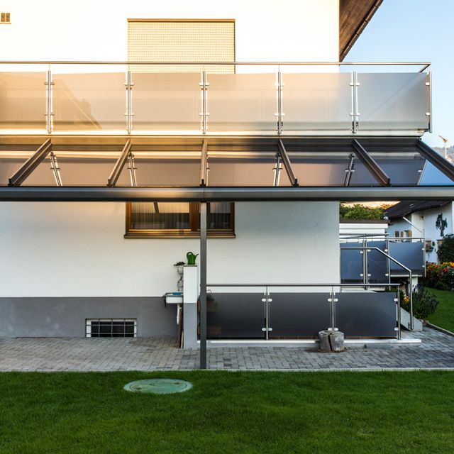 Aluminium Terrassenverglasung