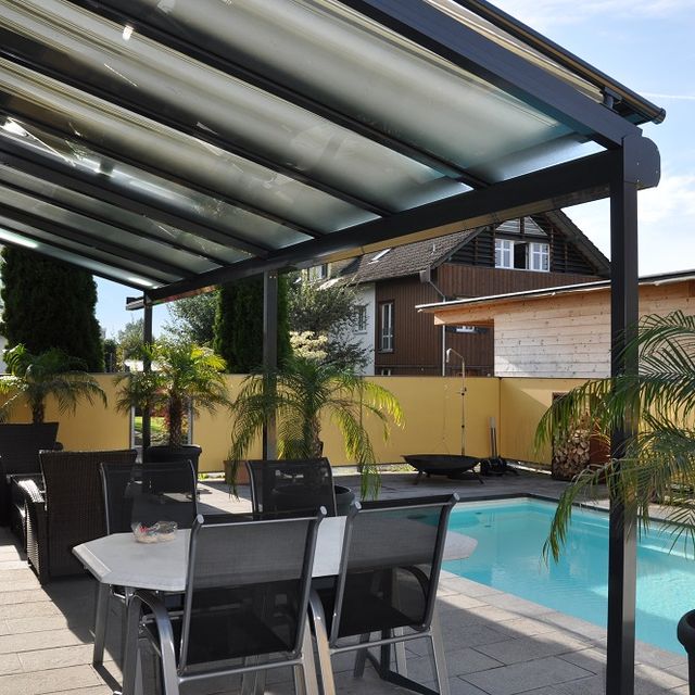 Aluminium Terrassenverglasung